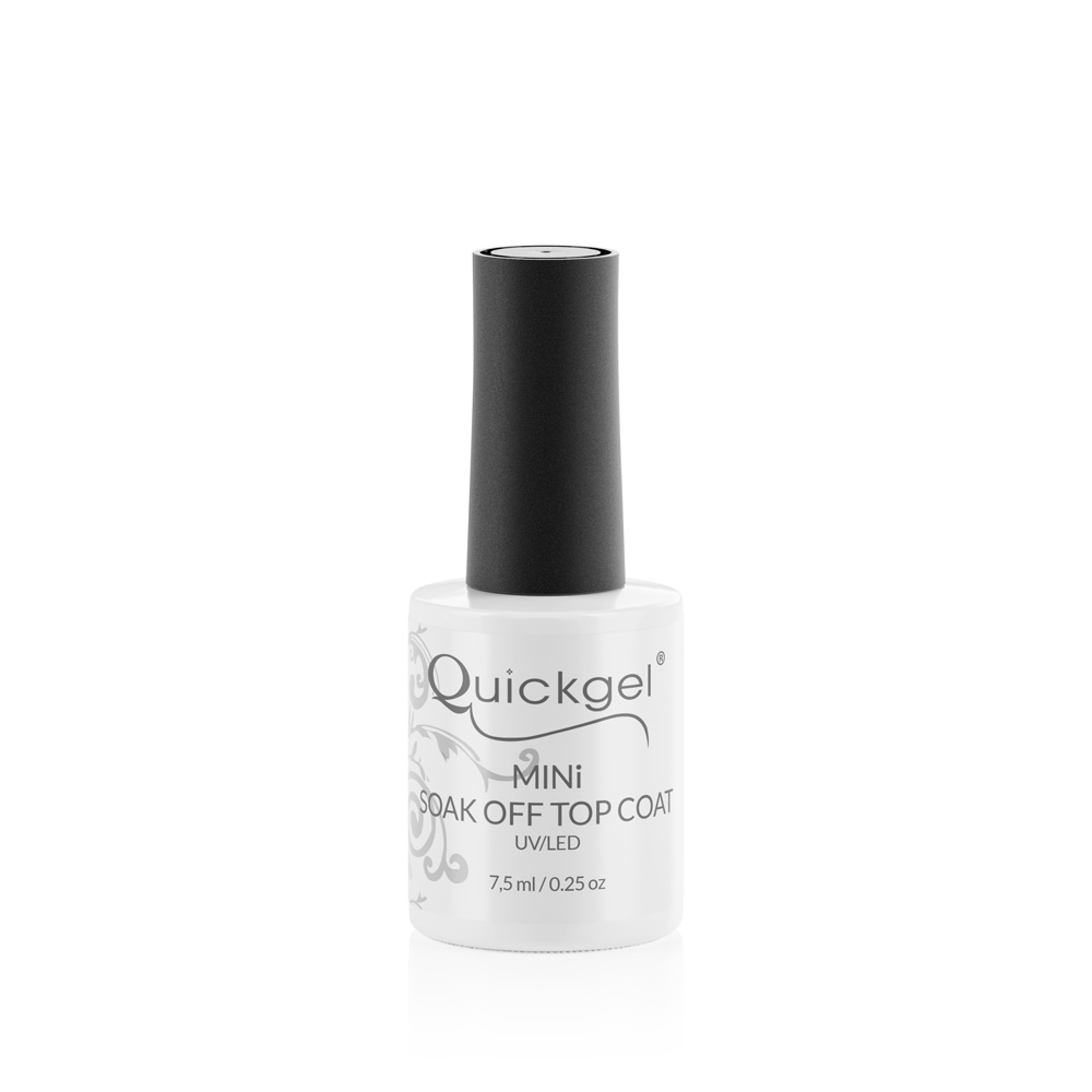 Quickgel Mini Soak-Off Velvet Matte Top Coat - 7,5ml